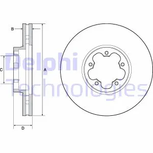 Гальмівний диск DELPHI BG9142C