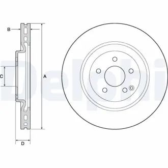 Тормозной диск DELPHI BG9144C