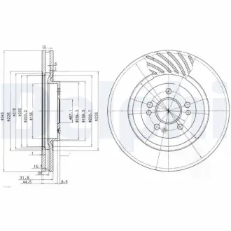 Тормозной диск DELPHI BG9759