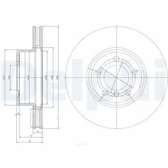 Тормозной диск DELPHI BG9786
