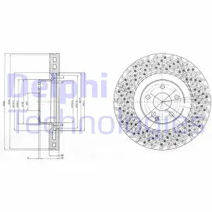 Тормозной диск DELPHI BG9879