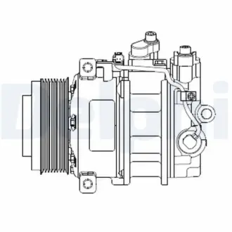 DB компресор кондиціонера 164,/X 164,W2513.0/4.0CDI 06- DELPHI CS20378