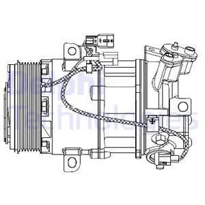 Компресор кондиціонеру DELPHI CS20550