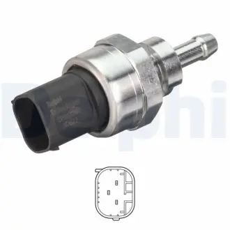 Датчик тиску ОГ RENAULT "1.5-3.0dCi "07>> DELPHI DPS0003012B1