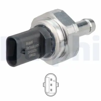 BMW Датчик тиску ВГ 1 (F20) 114 d/116 d/118 d 11-, 3 (E90) 318 d/320 d 04- DELPHI DPS0003512B1