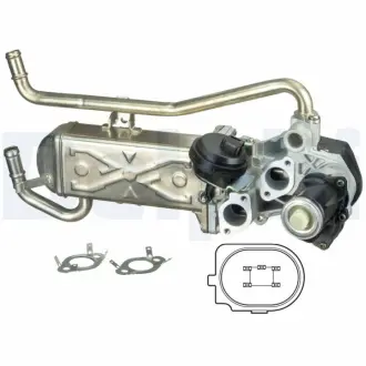 VW клапан EGR Skoda Fabia II,Roomster,Polo 1.2TDI 10- DELPHI EG1043212B1