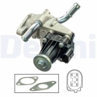 CITROEN клапан EGR Jumper 2.2HDI 11-, Ford Ranger, Transit 2.2TDCi 11-, Land Rover Defender, Peugeot Boxer DELPHI EG1055112B1