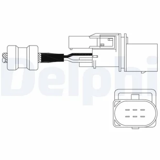 ES11014-12B1 Delphi Лямбда-зонд DELPHI ES1101412B1
