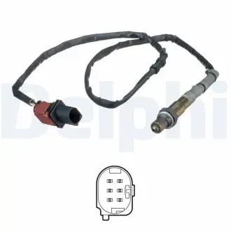 VW Кисневий датчик (лямбда-зонд) (5 конт.) Golf V, Passat, Touran 2,0FSI 04- SKODA, AUDI. DELPHI ES2055612B1