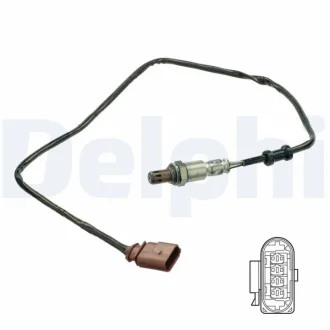 Лямбда-зонд (кількість дротів 4, 865мм) SEAT MII SKODA CITIGO VW LOAD UP!, UP! 1.0 08.11-08.20 DELPHI ES2110312B1