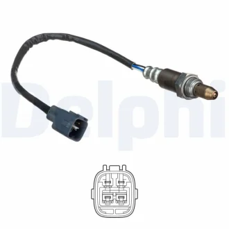 Лямбда-зонд (кількість дротів 4, 375мм) LEXUS CT, IS C, IS III, NX TOYOTA AURIS, AVENSIS, COROLLA, PRIUS, PRIUS PLUS, RAV 4 IV, VERSO 1.6-2.5 11.06- DELPHI ES2113812B1