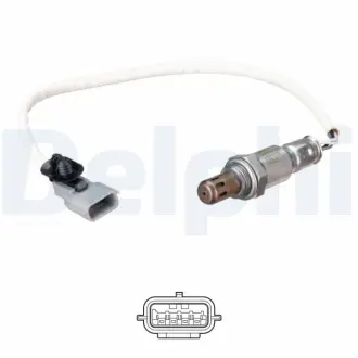Лямбда-зонд (кількість дротів 4, 350мм) NISSAN JUKE, MICRA V, PULSAR, QASHQAI II 0.9/1.2 11.13- DELPHI ES2117012B1