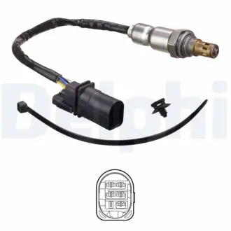 Лямбда-зонд (кількість дротів 5, 190мм) CHEVROLET TRAX OPEL ASTRA J, ASTRA J GTC, ASTRA K, INSIGNIA A, INSIGNIA A COUNTRY, MERIVA B, MOKKA / MOKKA X 1.6D 08.13- DELPHI ES21175-12B1