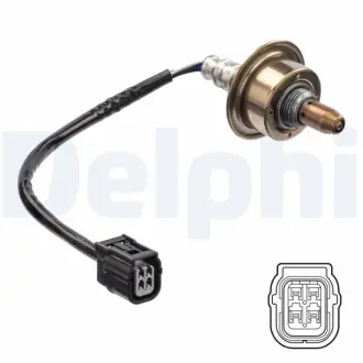 Лямбда-зонд (кількість дротів 4, 265мм) HONDA CIVIC VIII, CR-V III, FR-V 1.6-2.2D 09.05-05.13 DELPHI ES2117812B1