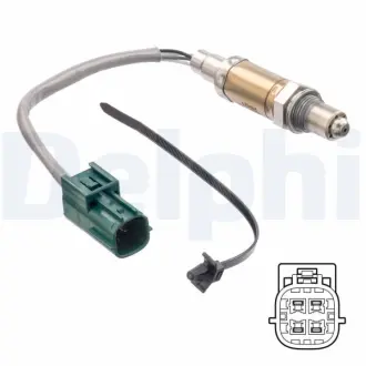 Лямбда-зонд (кількість дротів 4, 300мм) NISSAN MICRA III 1.0/1.2 01.03-06.10 DELPHI ES2119512B1