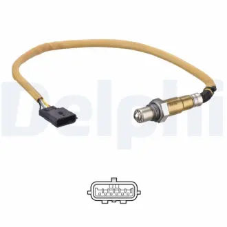 Лямбда-зонд (кількість дротів 5, 395мм) DACIA LOGAN II, LOGAN MCV II, SANDERO II RENAULT CLIO IV 1.2/1.2LPG 10.12- DELPHI ES2121312B1