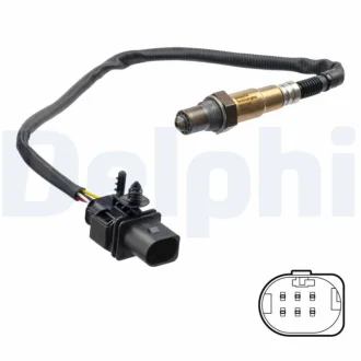 Лямбда-зонд (501мм) ALFA ROMEO 159, 166, GIULIETTA, SPIDER FIAT BRAVO II, DOBLO, DOBLO CARGO, LINEA, PUNTO EVO LANCIA DELTA III 1.6D/2.0D/2.4D 04.02- DELPHI ES2124712B1