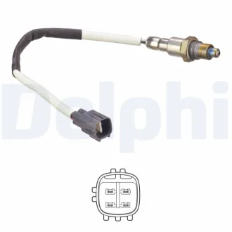 Лямбда-зонд (кількість дротів 4, 390мм) TOYOTA AYGO, AYGO X, YARIS 1.0 05.14- DELPHI ES2125412B1