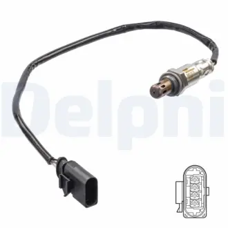Лямбда-зонд (кількість дротів 4, 550мм) AUDI A1, A3 SEAT IBIZA IV, IBIZA IV SC, IBIZA IV ST, LEON, LEON SC, LEON ST, TOLEDO IV SKODA FABIA III, OCTAVIA III, RAPID 1.0/1.4 08.14- DELPHI ES2127812B1