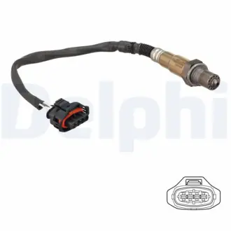 Лямбда-зонд (кількість дротів 4, 640мм) OPEL AGILA A, ASTRA H, ASTRA H GTC, OMEGA B, VECTRA B, ZAFIRA B 1.2-3.2 09.00-09.12 DELPHI ES2128612B1