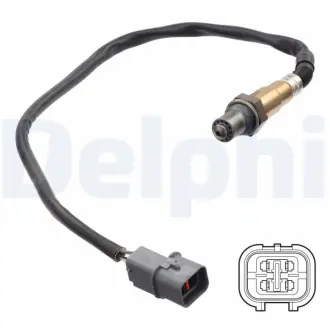 Лямбда-зонд (кількість дротів 4, 546мм) HYUNDAI I10 II, I20 I KIA PICANTO II, RIO III 1.2-1.2LPG 09.08- DELPHI ES2129712B1