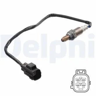 Лямбда-зонд (кількість дротів 4, 515мм) VOLVO S60 II, S80 II, S90 II, V40, V60 I, V70 III, V90 II, XC60 I, XC60 II, XC70 II, XC90 II 2.0D 09.13- DELPHI ES2129812B1