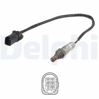 Лямбда-зонд (кількість дротів 5, 466мм) AUDI Q3 SEAT TARRACO SKODA KODIAQ I VW TIGUAN, TOURAN 1.6D/2.0D 05.15- DELPHI ES2137712B1