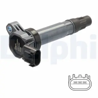 CHEVROLET Котушка запалювання SPARK 1.0 10-, SPARK 1.2 10- DELPHI GN1039212B1