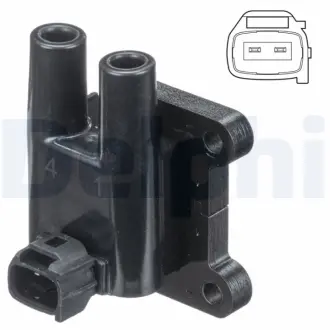 CHEVROLET котушка запалювання Lacetti, Nubira 05-,Hyundai Accent II 00-,Getz 03- DELPHI GN1084012B1
