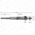 Glow plug. Свеча накаливания DELPHI HDS233 (фото 1)