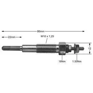 Glow plug. Свеча накаливания DELPHI HDS241