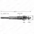 Glow plug. Свеча накаливания DELPHI HDS249 (фото 1)