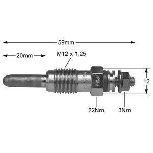 Glow plug. Свеча накаливания DELPHI HDS258