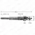 Glow plug. Свеча накаливания DELPHI HDS345 (фото 1)