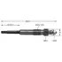 Glow plug. Свеча накаливания DELPHI HDS350 (фото 1)