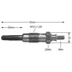 Glow plug. Свеча накаливания DELPHI HDS371