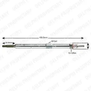 Glow plug. Свеча накаливания DELPHI HDS396