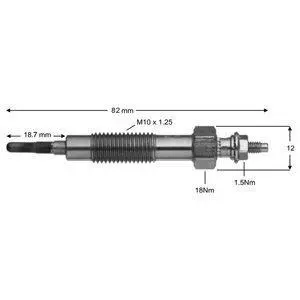 Glow plug. Свеча накаливания DELPHI HDS412