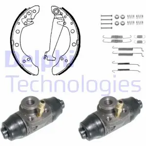 Комплект тормозных колодок DELPHI KP850