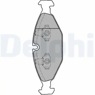 Комплект тормозных колодок, дисковый тормоз DELPHI LP1000