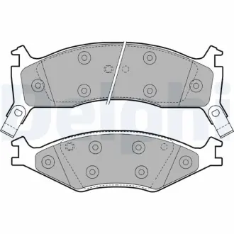 Комплект тормозных колодок, дисковый тормоз DELPHI LP1021