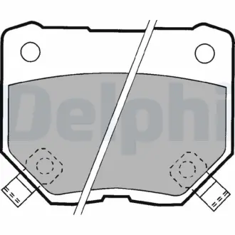 Комплект тормозных колодок, дисковый тормоз DELPHI LP1057