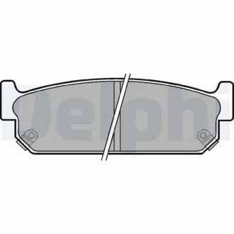 Комплект тормозных колодок, дисковый тормоз DELPHI LP1059