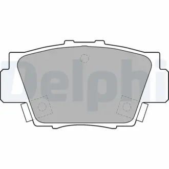 Комплект тормозных колодок, дисковый тормоз DELPHI LP1102