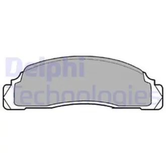 Комплект тормозных колодок, дисковый тормоз DELPHI LP110