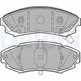 Комплект тормозных колодок, дисковый тормоз DELPHI LP1151
