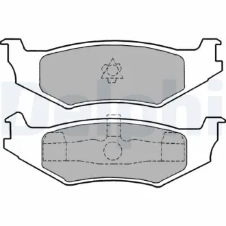 Комплект тормозных колодок, дисковый тормоз DELPHI LP1159