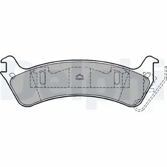 Комплект тормозных колодок, дисковый тормоз DELPHI LP1179