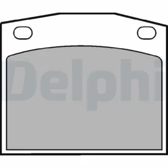 Комплект тормозных колодок, дисковый тормоз DELPHI LP118