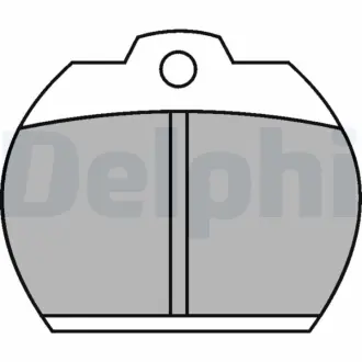 Комплект тормозных колодок, дисковый тормоз DELPHI LP119
